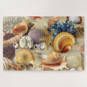 Muscheln am Strand Puzzle (Horizontal)