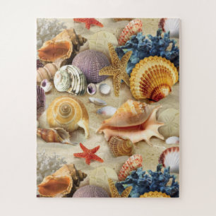 Muscheln am Strand Puzzle