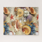 Muscheln am Strand Puzzle (Horizontal)