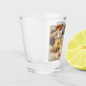 Muscheln am Strand Schnapsglas (Links)