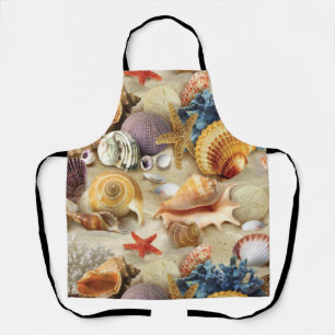 Muscheln am Strand Schürze