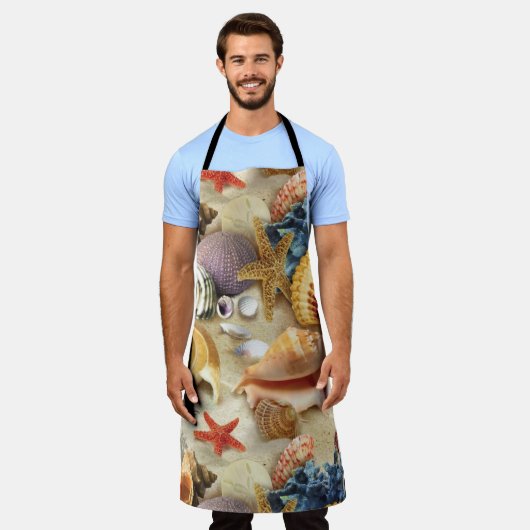 Muscheln am Strand Schürze (Getragen)