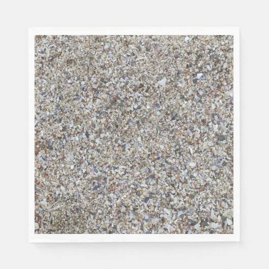 Muscheln am Strand Serviette (Vorderseite)