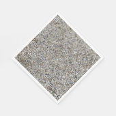 Muscheln am Strand Serviette (Ecke)