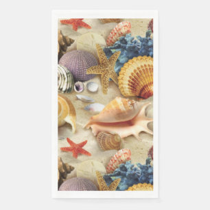Muscheln am Strand Serviette