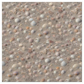 Muscheln am Strand Stoff (Nahaufnahme)