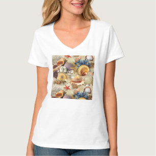 Muscheln am Strand T-Shirt