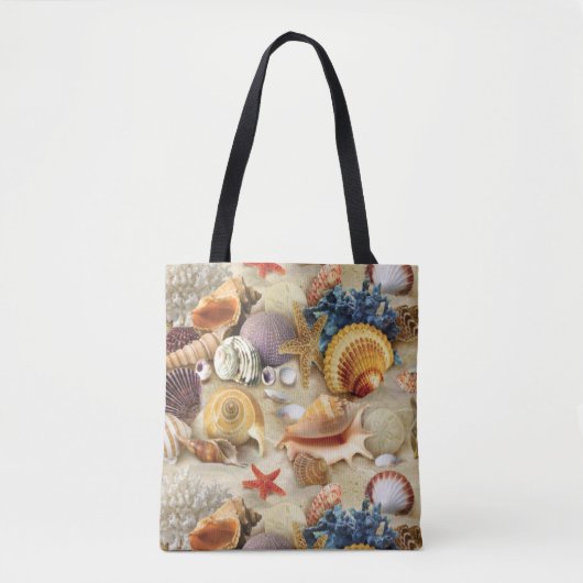 Muscheln am Strand Tasche (Vorderseite)