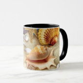 Muscheln am Strand Tasse (VorderseiteRechts)