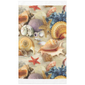 Muscheln am Strand Tischdecke (Vorderseite)