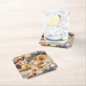 Muscheln am Strand Untersetzer (Vor Ort)