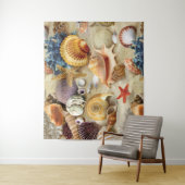 Muscheln am Strand Wandteppich (Beispiel)