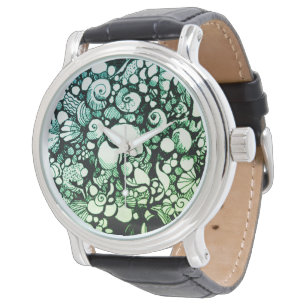 Muscheln am Ufer Armbanduhr
