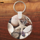 Muscheln am Ufer Schlüsselanhänger (Vorderseite)