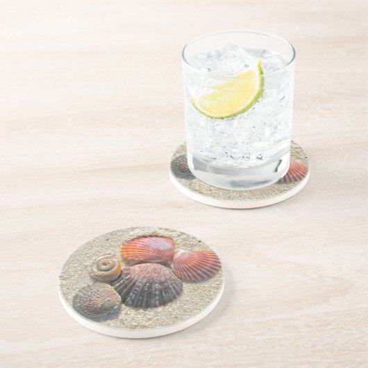 Muscheln am Untersetzer (Seite)