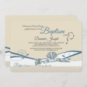 Muscheln an der Küste Einladung (Vorne/Hinten)