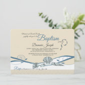 Muscheln an der Küste Einladung (Stehend Vorderseite)