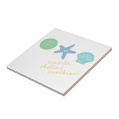 Muscheln an der Küste Fliese (Seite)