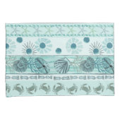 Muscheln an der Küste Krabben Starfish Bohemisch Kissenbezug (Vorderseite-Rechts)