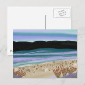 Muscheln an der Küste Postkarte (Vorne/Hinten)