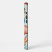 Muscheln an der Küste und Sternenmuster iPhone Hülle (Linke Seite)