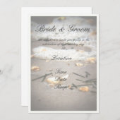 Muscheln an Land Einladung (Vorne/Hinten)