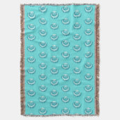Muscheln - Aqua und aquamarin Decke (Vorderseite Vertikal)