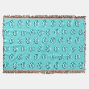 Muscheln - Aqua und aquamarin Decke