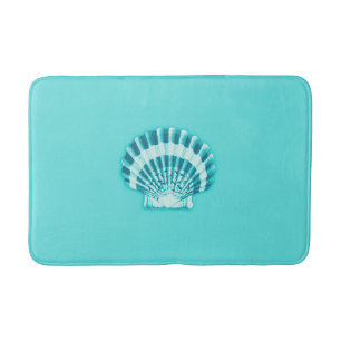 Muscheln - Aqua und aquamarines Badematte