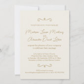 Muscheln Art Beach Hochzeit Einladung (Rückseite)