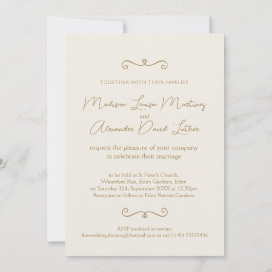 Muscheln Art Beach Hochzeit Einladung (Rückseite)