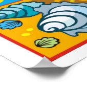 Muscheln auf dem Beach Poster (Ecke)