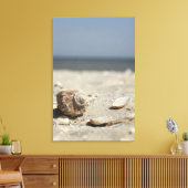 Muscheln auf dem Sand am Meer Leinwanddruck (Insitu (Wohnzimmer))