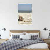 Muscheln auf dem Sand am Meer Leinwanddruck (Insitu (Schlafzimmer))
