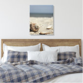 Muscheln auf dem Sand am Meer Leinwanddruck (Insitu (Schlafzimmer))