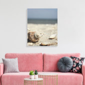Muscheln auf dem Sand am Meer Leinwanddruck (Insitu (Wohnzimmer))