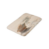 Muscheln auf dem Strand Badematte (Schrägansicht)