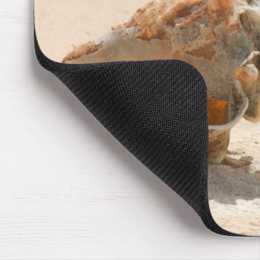 Muscheln auf dem Strand Mousepad (Ecke)