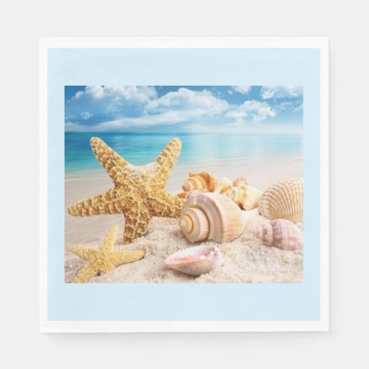 Muscheln auf den Servietten (Vorderseite)