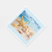 Muscheln auf den Servietten (Ecke)