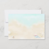 Muscheln auf der Beach Wedding UAWG RSVP Karte (Vorderseite)