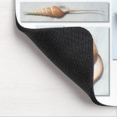 Muscheln auf Weiß Mousepad (Ecke)