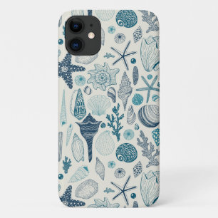Muscheln auf weißlich Case-Mate iPhone hülle