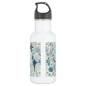 Muscheln auf weißlich edelstahlflasche (Rückseite)