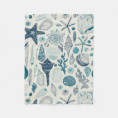 Muscheln auf weißlich fleecedecke (Vorderseite)