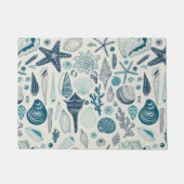 Muscheln auf weißlich fußmatte (Vorderseite)