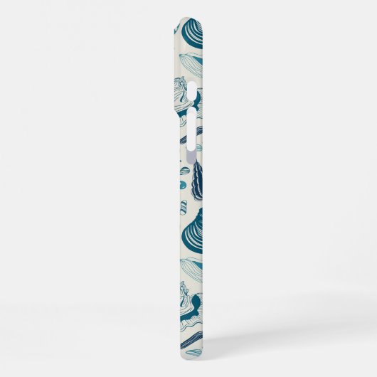 Muscheln auf weißlich iPhone hülle (Linke Seite)