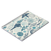 Muscheln auf weißlich notizblock (Linke Seite)