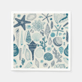 Muscheln auf weißlich serviette (Vorderseite)