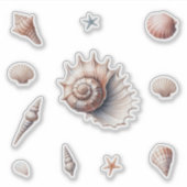 Muscheln Aufkleber (Vorderseite)